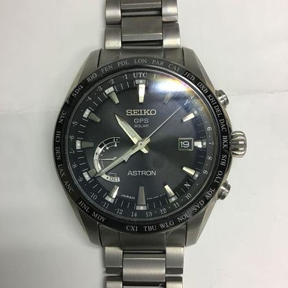 SEIKO Astron GPS Solar Titanium Men's Watch — Japanese