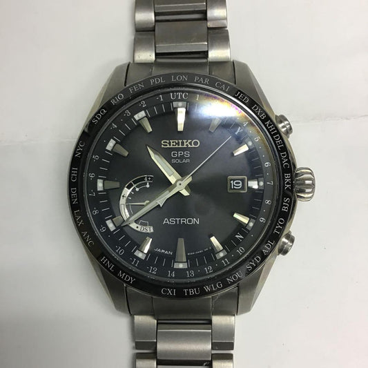 SEIKO Astron GPS Solar Titanium Men's Watch — Japanese