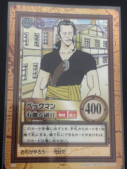 One Piece Beautiful Condition Rare One Piece Card Game Beckman Capable Deputy 1999 — Japanese