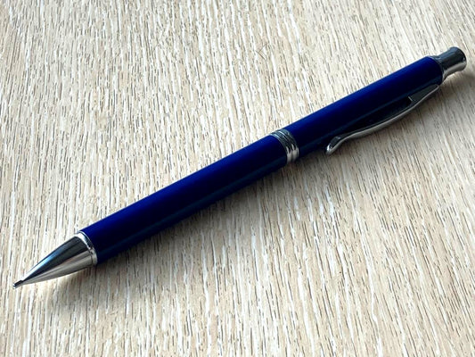 Blue Capless Pilot mechanical pencil with 0.5mm lead and metal clip shown on white background