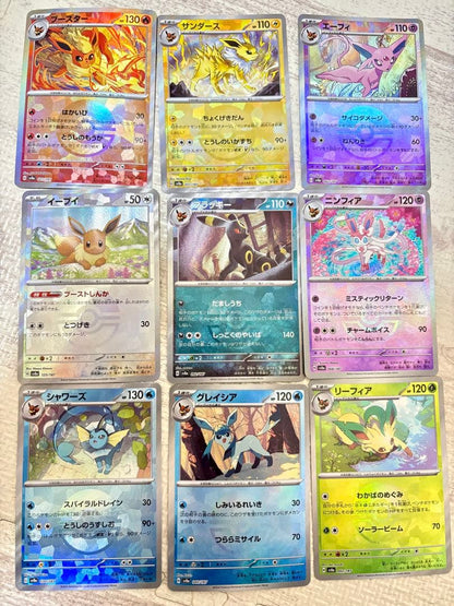 Pokemon Pokémon Tera Tackle Fest EX Eevee and Friends Monster Ball Mirror Complete 9 Car — Japanese
