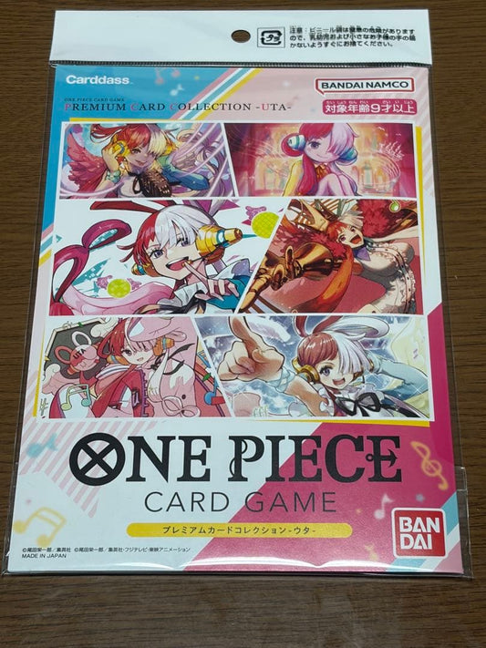 Unopened Premium Card Collection Uta featuring One Piece characters from Japan import collectible card box