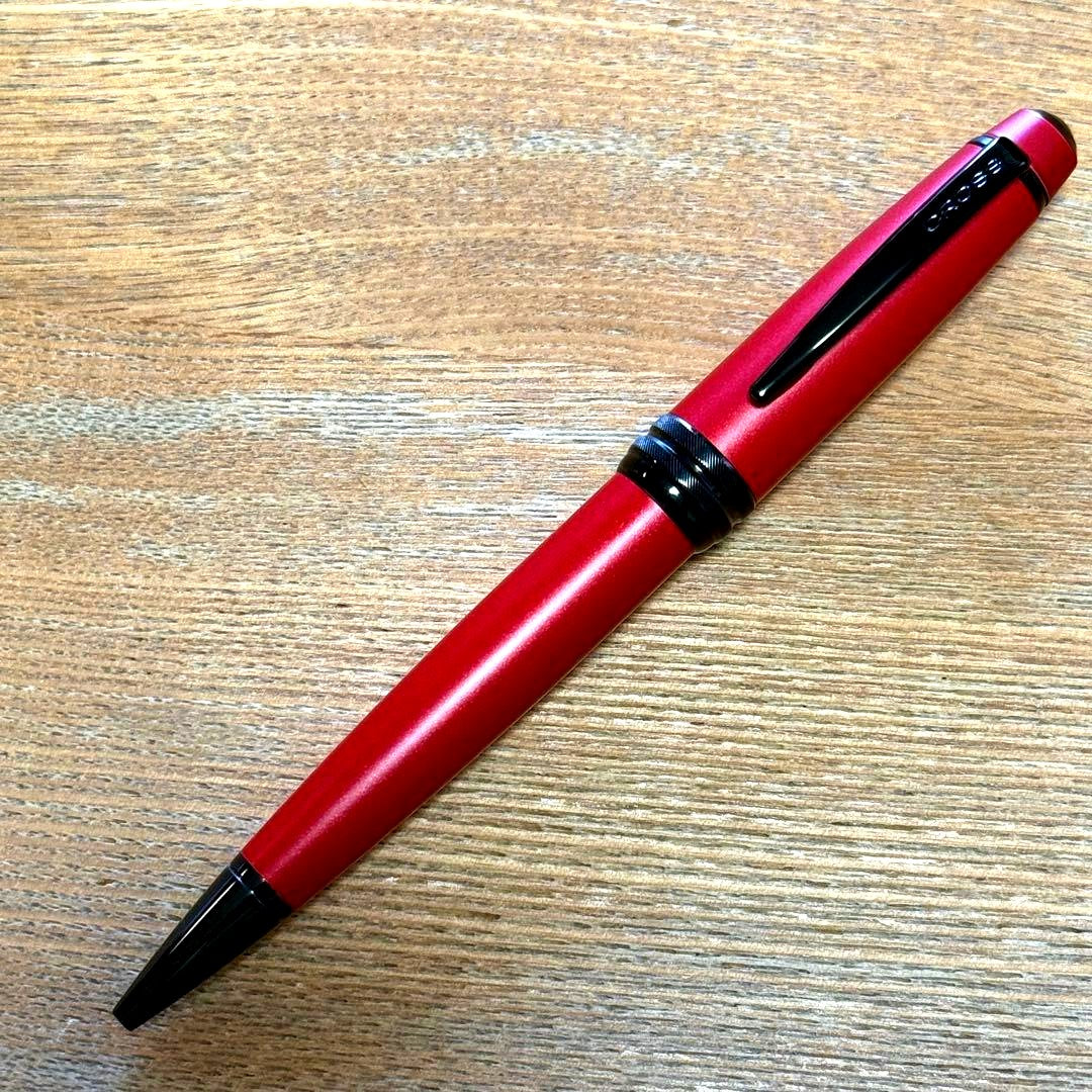 Cross Bailey ballpoint pen in matte red lacquer, brand new and unused, imported from Japan