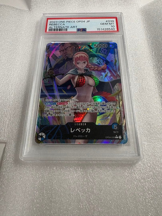 PSA 10 One Piece Rebecca — OP04-039 — Japanese