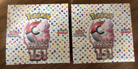Pokemon Pokémon Card Pokémon Card 151 BOX Shrink-wrapped Unopened 2 Sets Box — Japanese