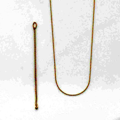 K10 Y-shaped necklace with detachable chain charm, 56 cm length, displayed on white background