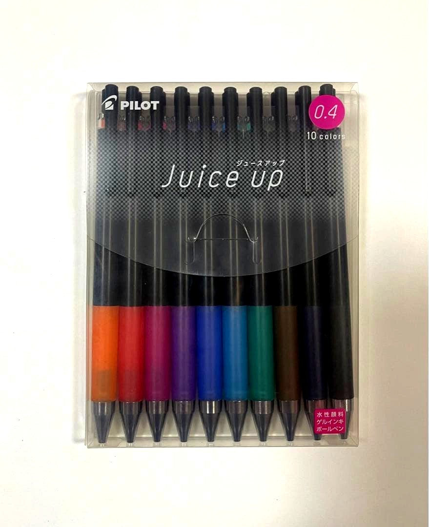 PILOT Juice Up multi-color gel ink ballpoint pen set with 10 vibrant colors and 0.4mm tip