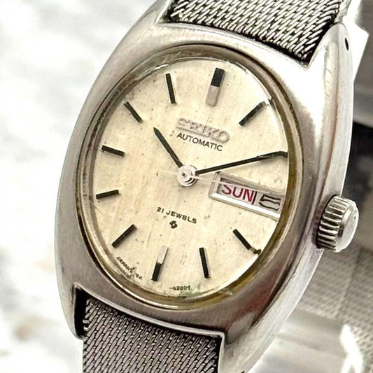 SEIKO 21石 デイデイト オーバル Automatic Men's Watch — Japanese