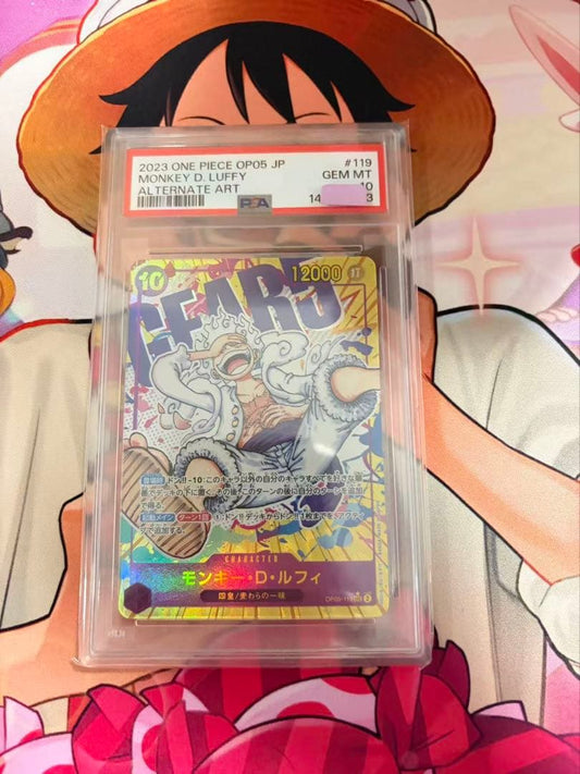 PSA 10 One Piece Monkey D. Luffy SEC — OP05-119 — Japanese