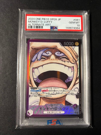 PSA 10 One Piece Monkey D. Luffy L — Japanese