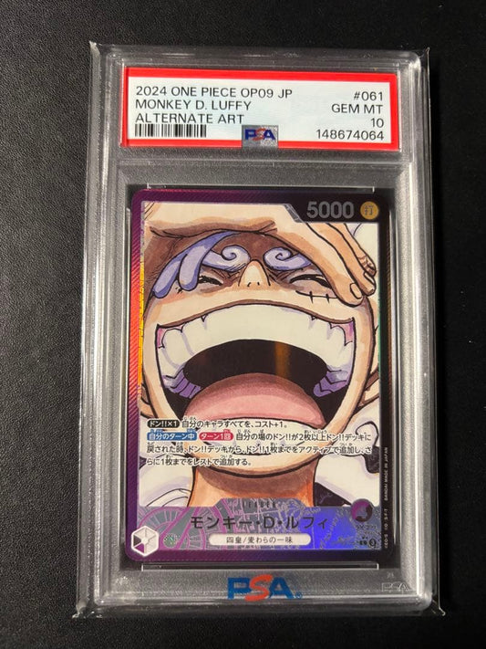 PSA 10 One Piece Monkey D. Luffy L — Japanese