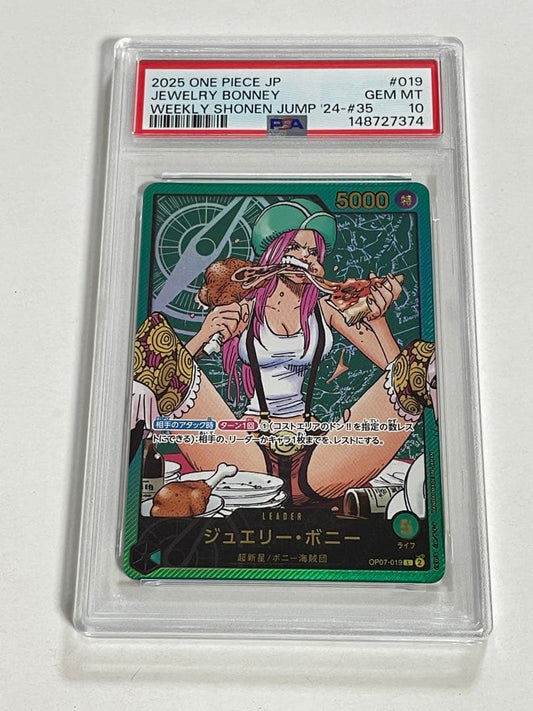 PSA 10 One Piece Jewelry Bonney L — OP07-019 — Japanese