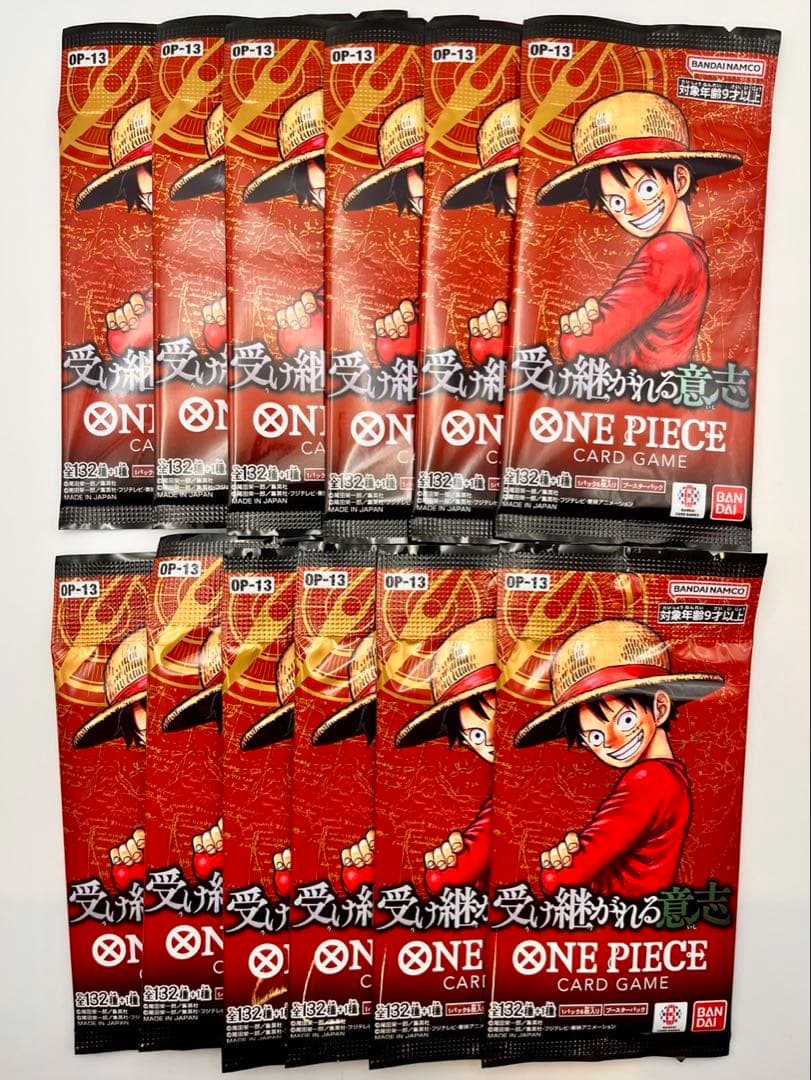 One Piece One Piece Card Game: The Will of the D. OP-13 Rose 12 Pack Pack P — OP-13 — Japanese