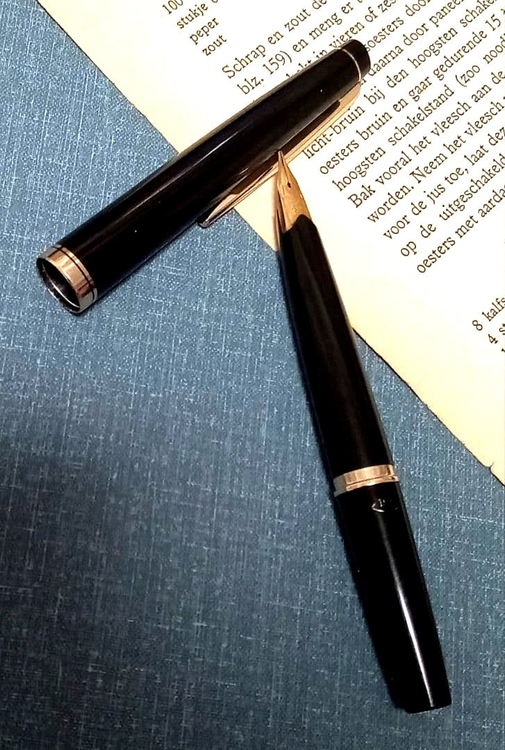 Pilot Elite 18K fountain pen short model H1273 with 18K750 tip and 11.9cm length