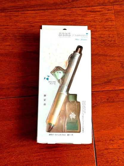Pilot Doctor Grip CL black ballpoint pen with Samurai Woman design and aromatherapy feature