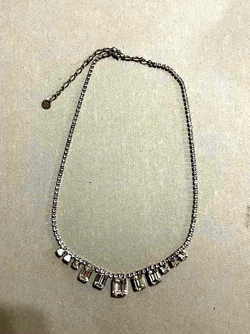 Agot Necklace with a distinctive stone pendant on a fine chain