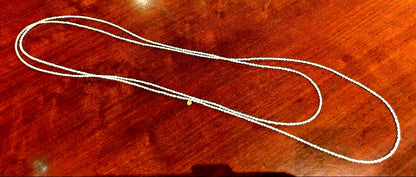 Agato ASLARO pearl long necklace with 18 karat gold, 140 cm length