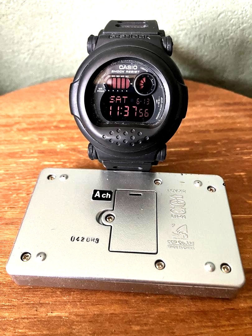 Casio G-Shock Jason G-001 black wristwatch, used condition, no box or tags included