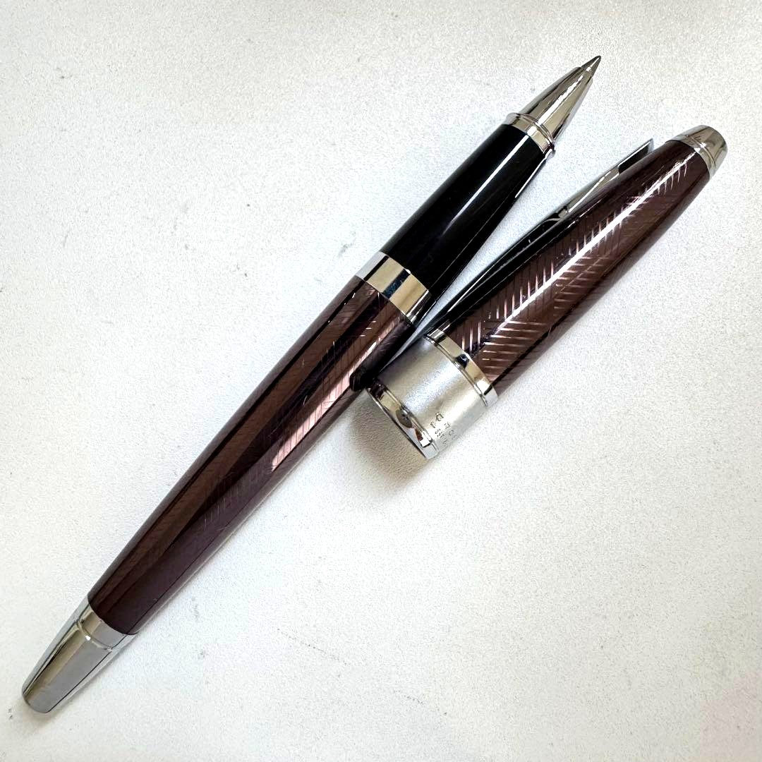 Cross Apogee brown vintage cap-type ballpoint pen, discontinued model from Japan with visible condition details
