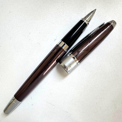 Cross Apogee brown vintage cap-type ballpoint pen, discontinued model from Japan with visible condition details