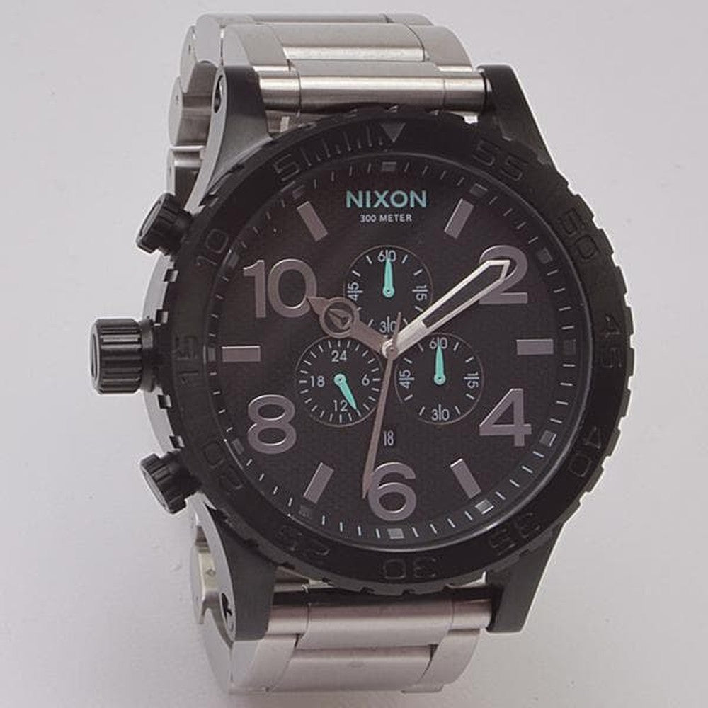 NIXON 51-30 CHRONO SV/STEEL Quartz Men's Watch — Japanese