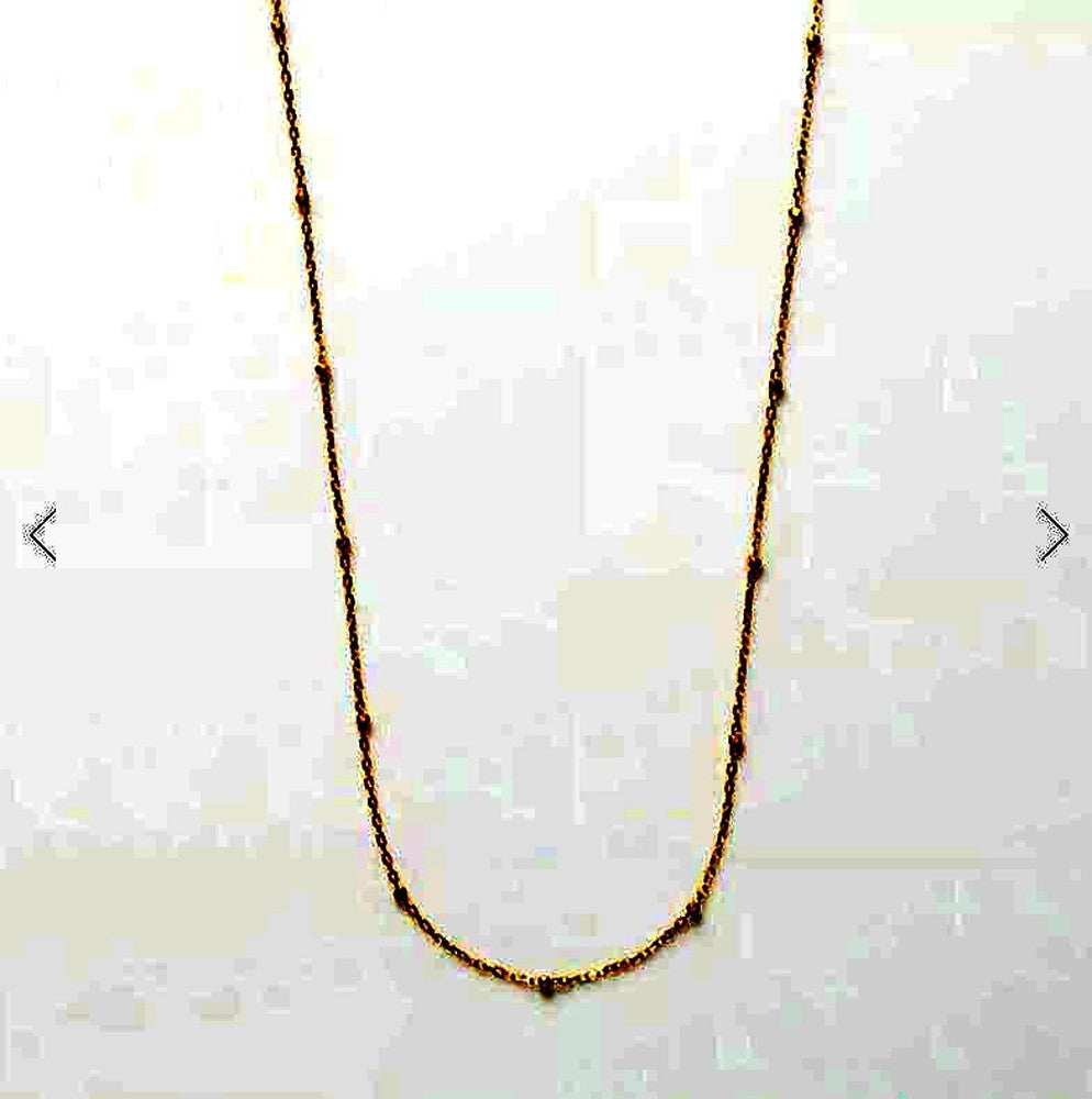 Agete yellow gold K10 necklace chain 45cm with engraved adjuster and guarantee certificate