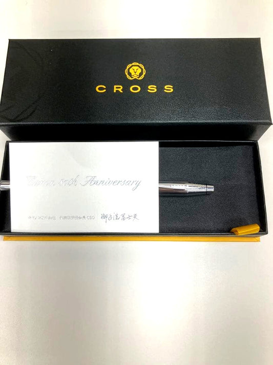 Cross Canon 80th Anniversary Limited Edition ballpoint pen with sleek design and unopened writing tip