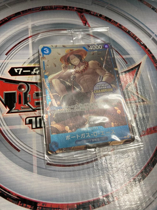 Unopened Portgas D. Ace Asia Championship 2023 promo card P-074 from Japan import