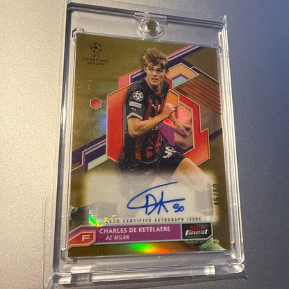 Topps Finest Charles De Ketelaere Signed Autograph — Japanese