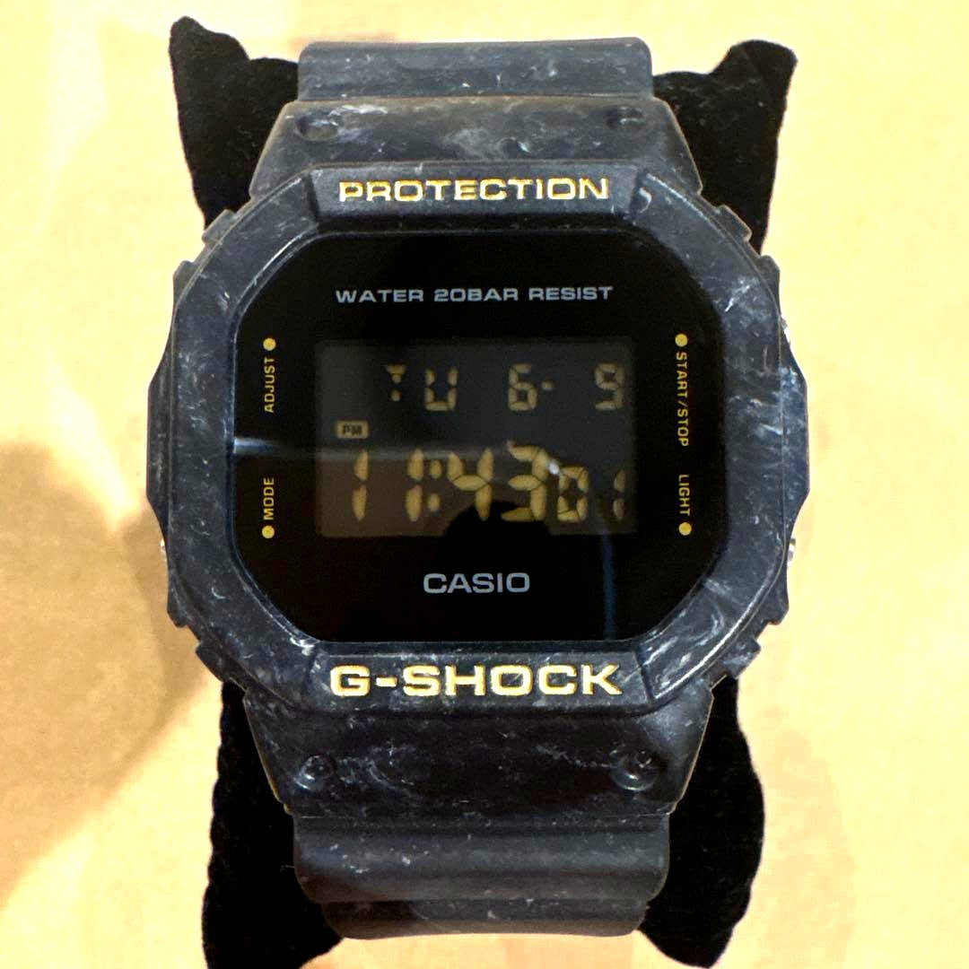 Casio G-Shock Digital Watch DW-5600WS-1 black Japan import, showing front view with digital display