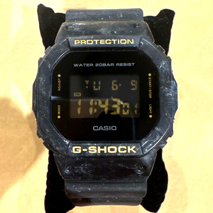 Casio G-Shock Digital Watch DW-5600WS-1 black Japan import, showing front view with digital display