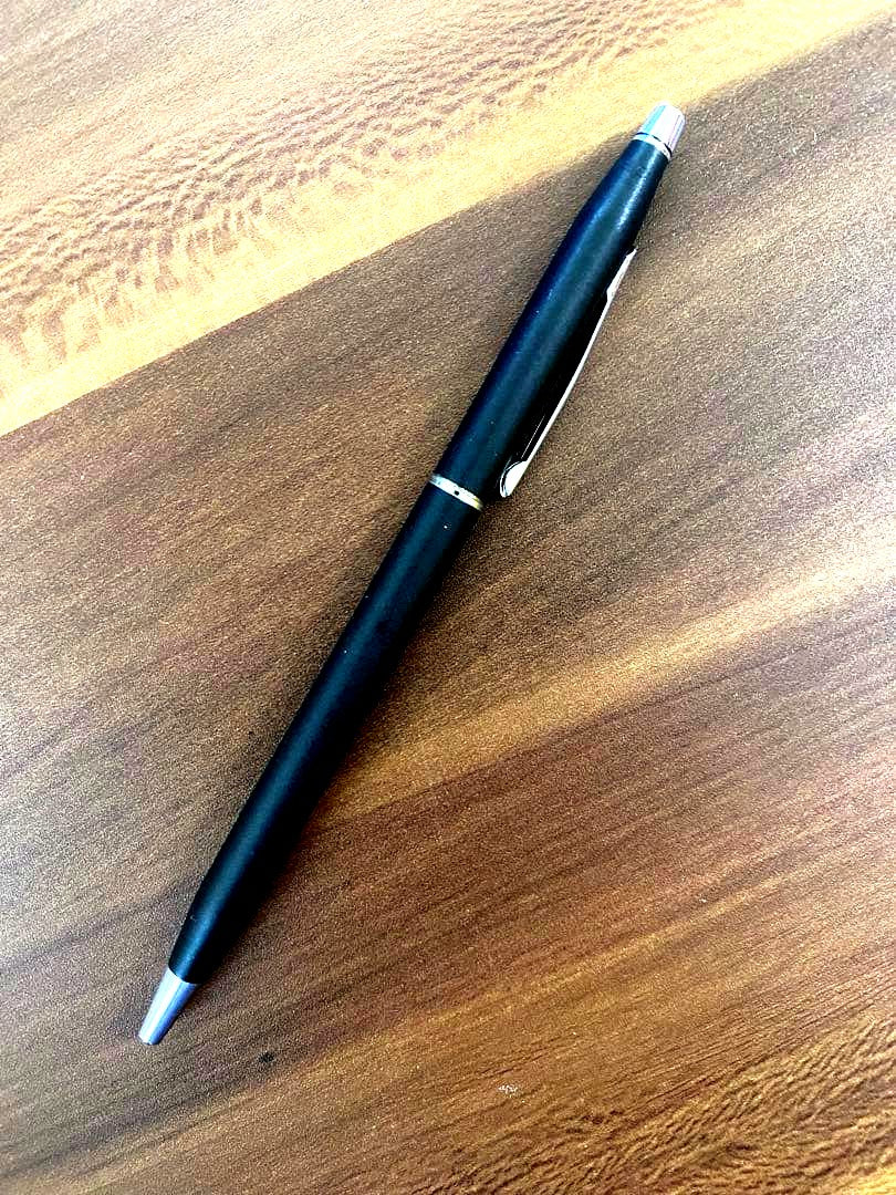 CROSS Ballpoint Pen Body in black with simple and elegant design, shown from side angle