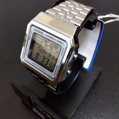 CASIO World Time Digital Quartz Men's Watch — Japanese