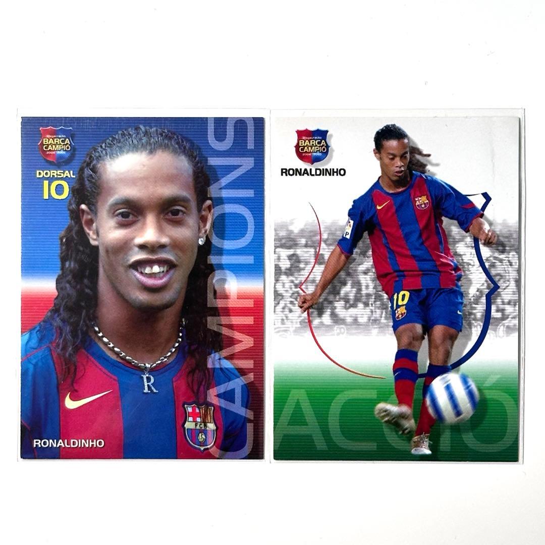 Ronaldinho Panini 2004 Barcelona Championship Celebration — Japanese
