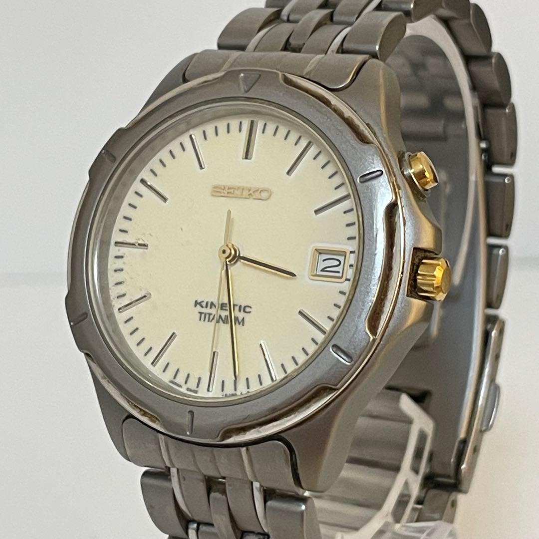 SEIKO Kinetic 5M62-0A70 Men's Watch — Japanese
