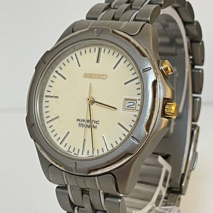 SEIKO Kinetic 5M62-0A70 Men's Watch — Japanese
