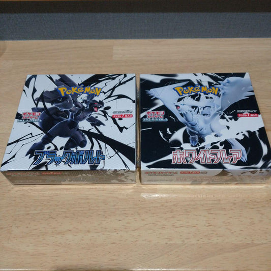 Pokemon Black Volt, White Flare Box — SV Expansion Pack Black Bolt — Japanese