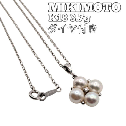 MIKIMOTO pearl necklace accessory made of K18 750 gold weighing 3.7g