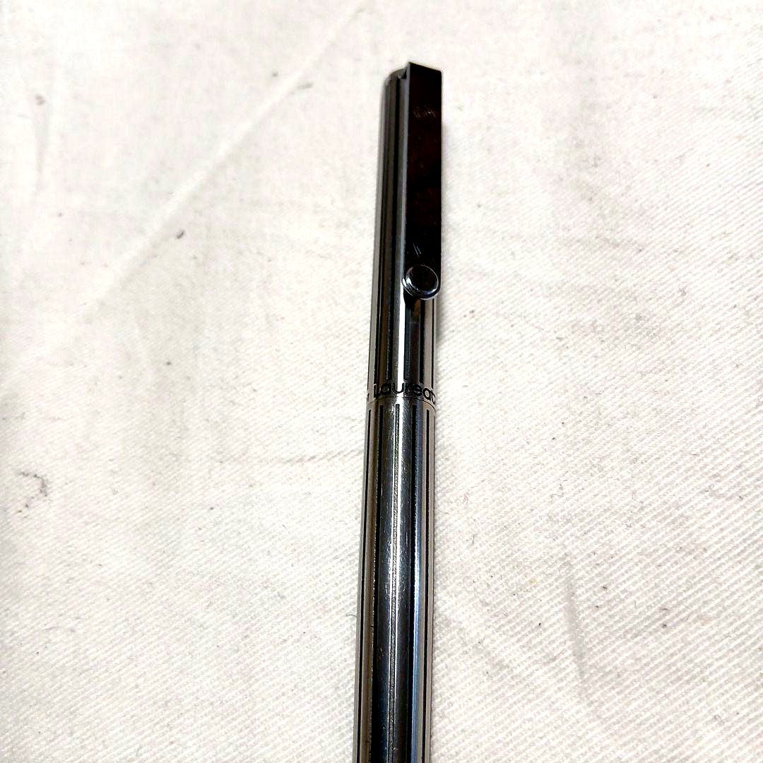 Pilot Ro-Lai ballpoint pen with metal body, engraved stripes, and logo clip