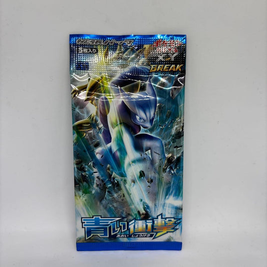 Pokemon Blue Shock Unopened 1 Pack Pack — Japanese