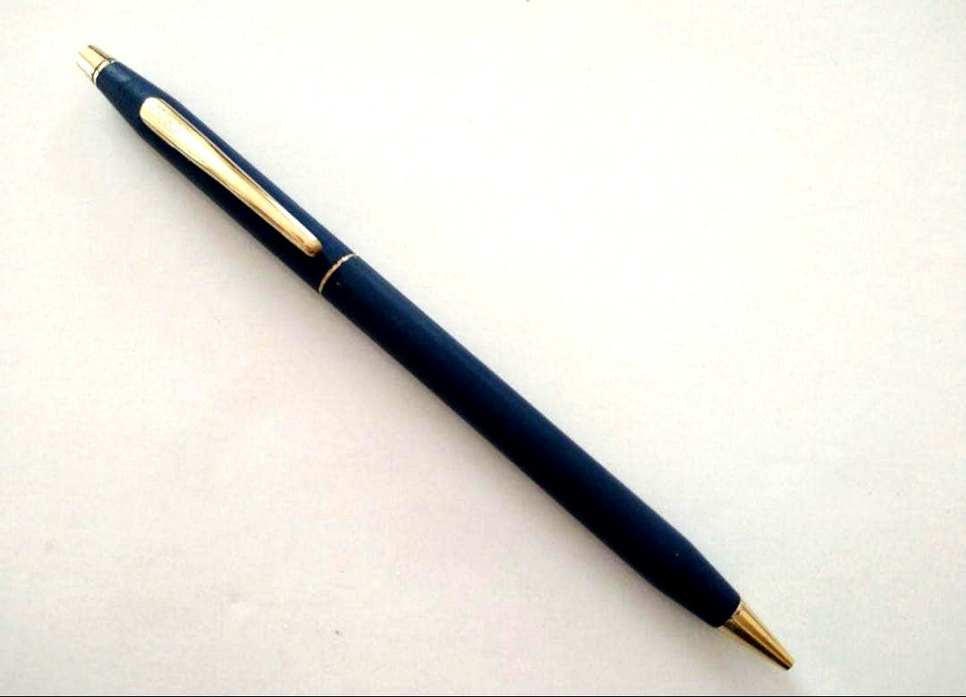 CROSS Mechanical Pencil with matte navy finish and 13.5 cm length on white background