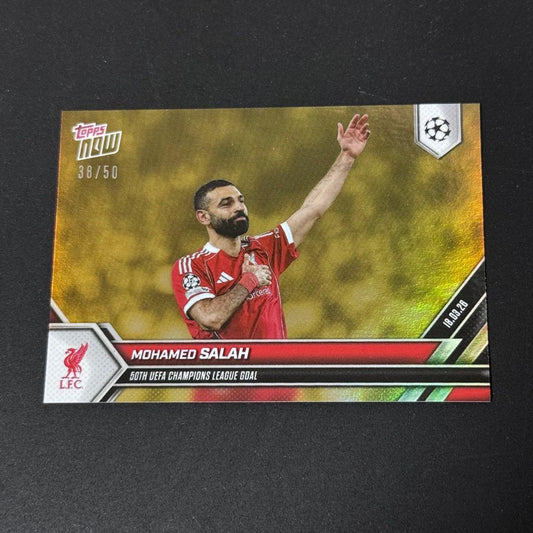 Topps Now Mohamed Salah 38/50 — 38/50 — Japanese