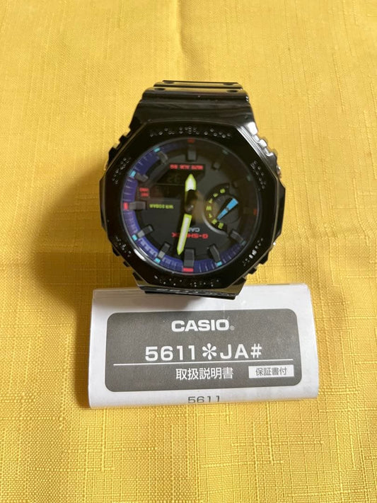 CASIO GA-2100RGB-1AJF Solar Men's Watch — Japanese
