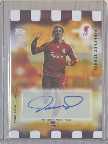 Topps Focus Liverpool Fernando Torres Golden Hour Auto — Japanese