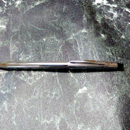 Cross Classic Century Chrome ballpoint pen with sleek chrome finish, brand new and unused