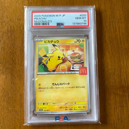 PSA 10 Pokemon Mega Pikachu PROMO — Japanese