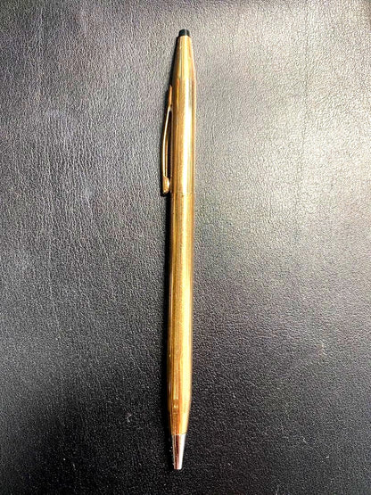 Cross Classic Century Gold Ballpoint Pen with gold finish showing slight wear