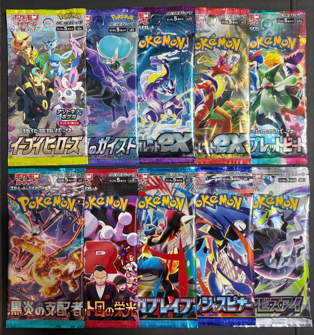 Pokemon Pokémon TCG Sealed 10-Pack Bundle Including Discontinued Packs Pack — Japanese