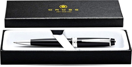 Cross Bailey Light black oil-based ballpoint pen with twist mechanism and thick barrel for comfortable grip