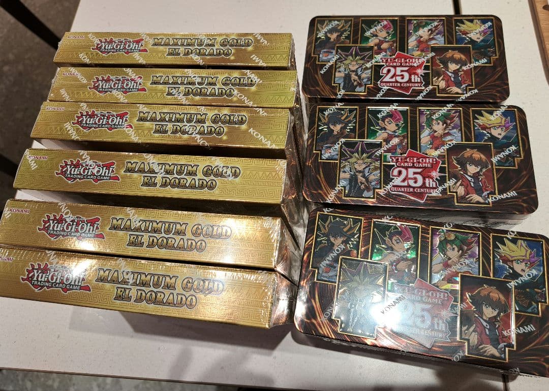 Yu-Gi-Oh Yu-Gi-Oh! 25th Anniversary Can Collection 3 Packs & Maximum Gold Box North Ameri Box — Japanese